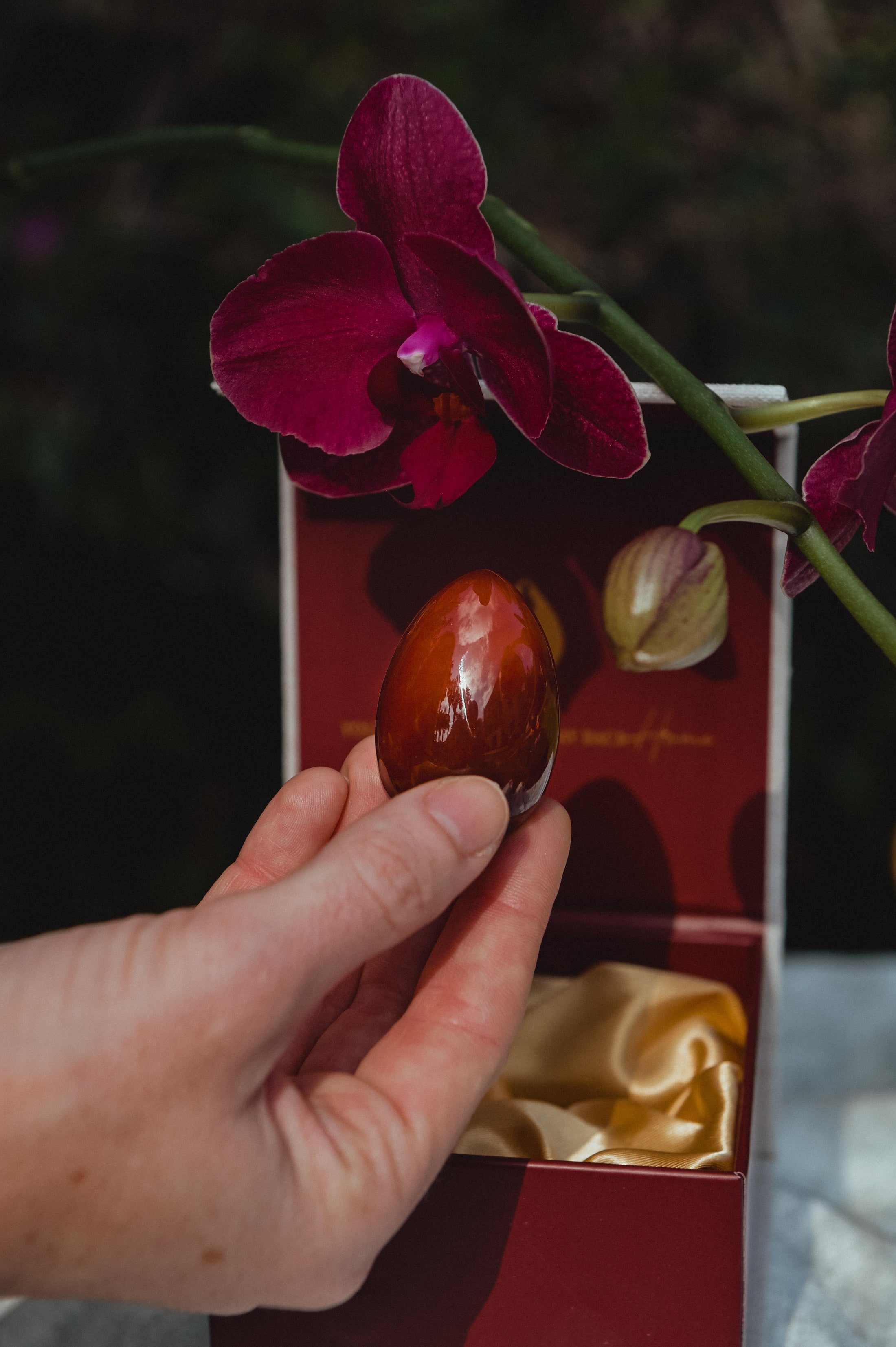 CARNELIAN YONI EGG - GIA CERTIFIED