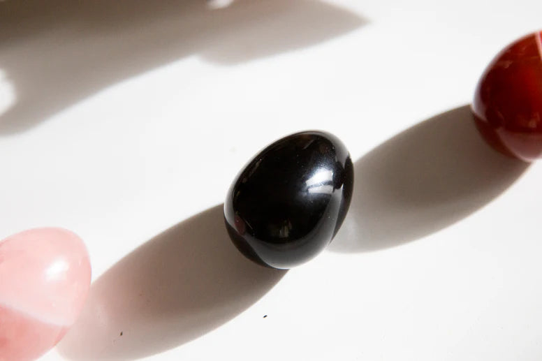 SALE | BLACK OBSIDIAN YONI EGG - GIA CERTIFIED