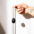 Load image into Gallery viewer, BLACK OBSIDIAN YONI EGG - GIA CERTIFIED