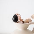 Load image into Gallery viewer, BLACK OBSIDIAN YONI EGG - GIA CERTIFIED