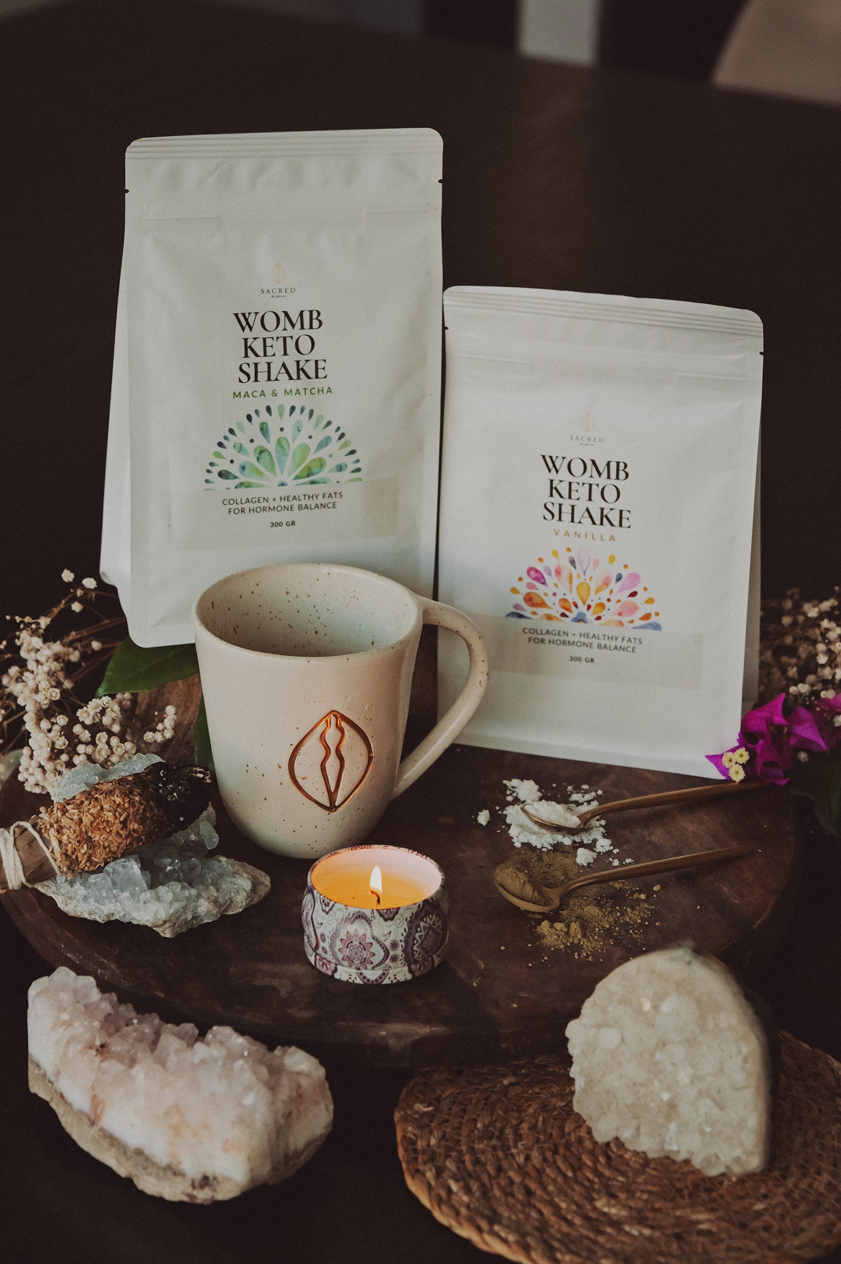 WOMB NOURISHMENT BUNDLE ✦ Womb Keto Shake + Ceramic Mug