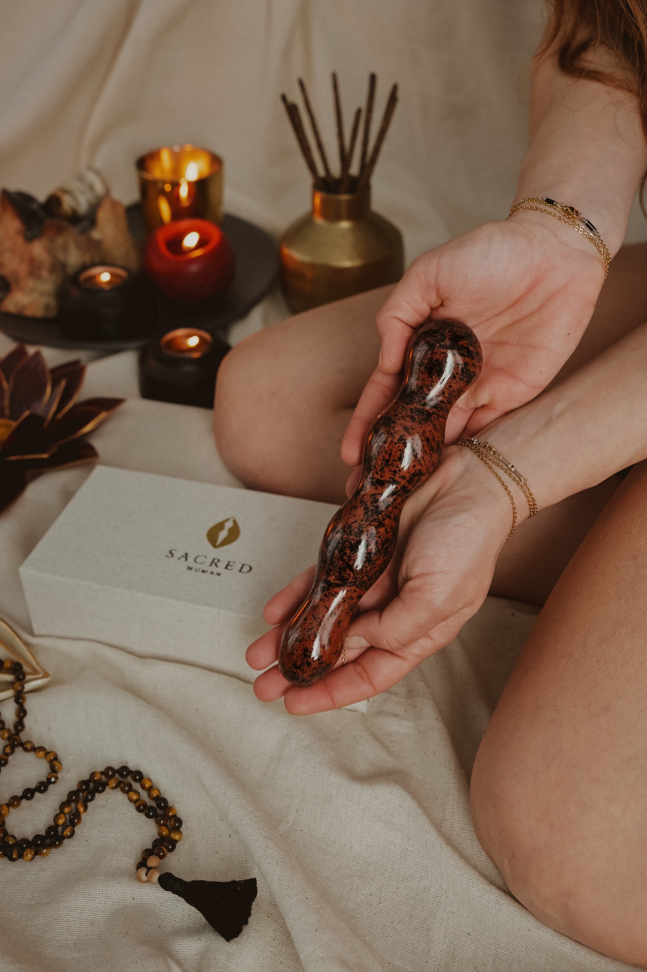 RED OBSIDIAN AGNI WAND
