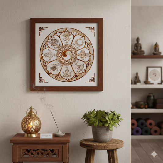 MOON ART | Eight Auspicious Symbols Mandala