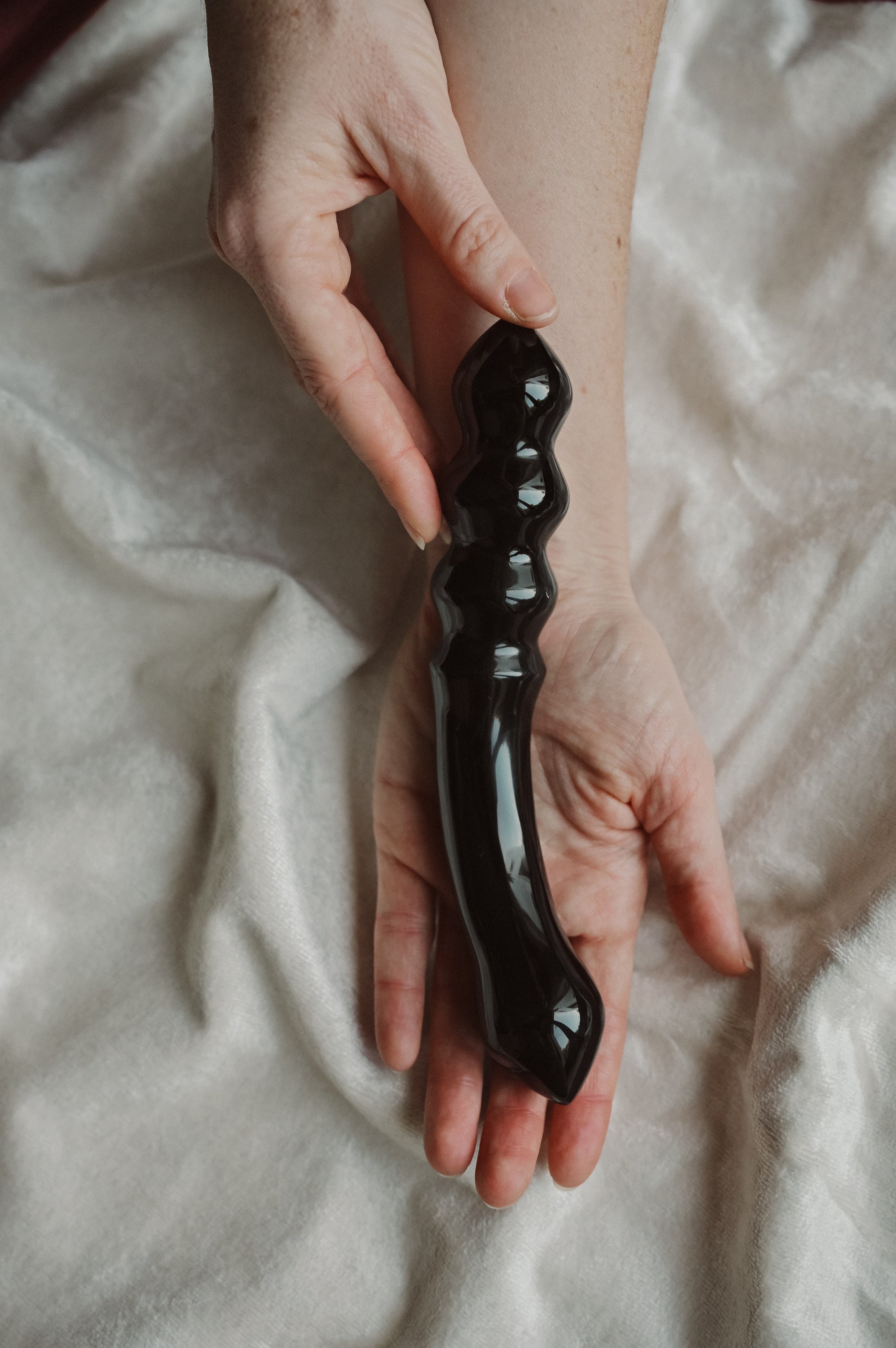 LAST CHANCE | DUPLEX BLACK OBSIDIAN WAND