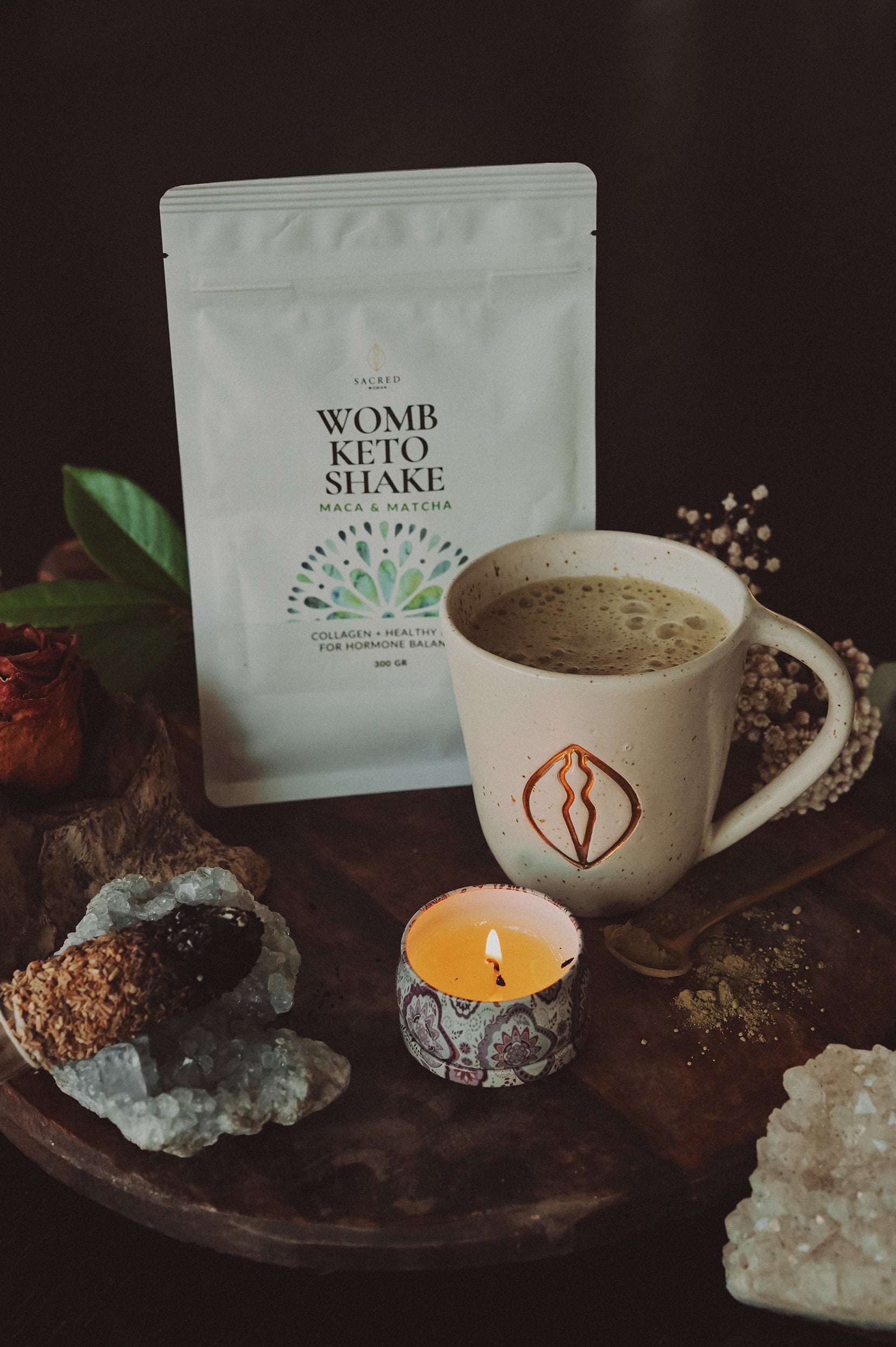 WOMB NOURISHMENT BUNDLE ✦ Womb Keto Shake + Ceramic Mug