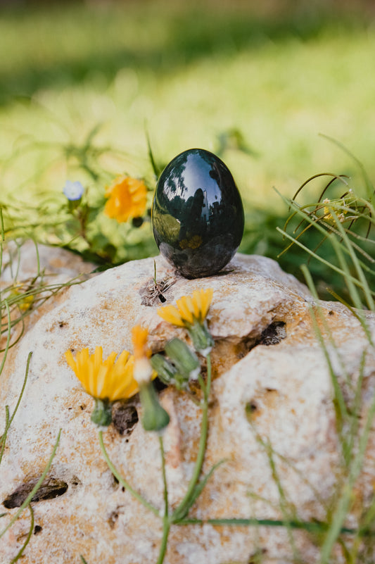 NEPHRITE JADE EGG - GIA CERTIFIED