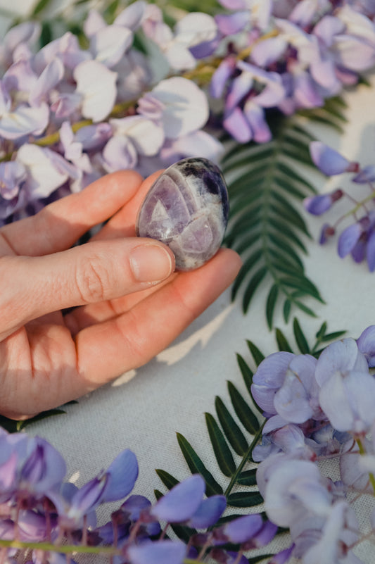 AMETHYST YONI EGG - GIA CERTIFIED