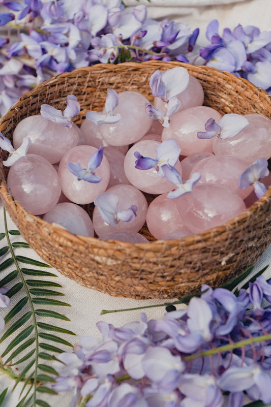 ROSE QUARTZ YONI EGG - GIA CERTIFIED