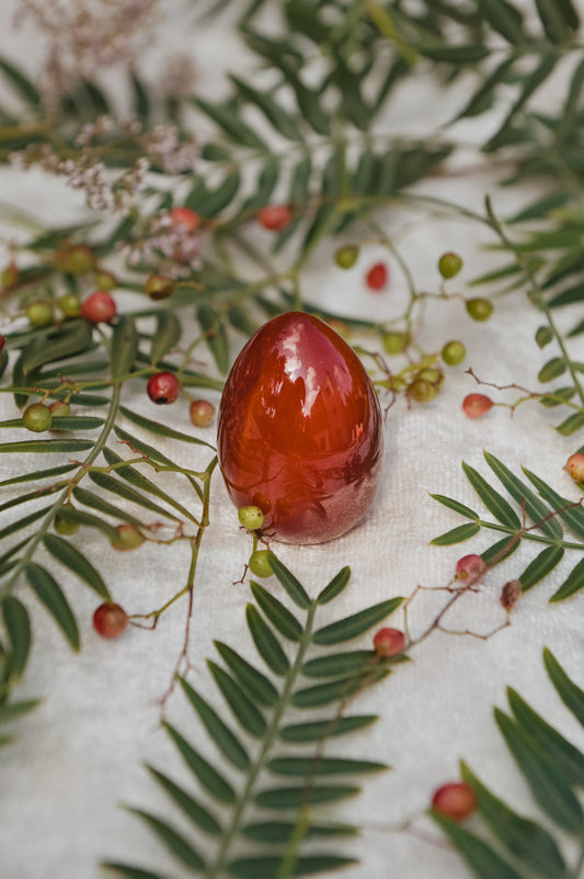 CARNELIAN YONI EGG - GIA CERTIFIED