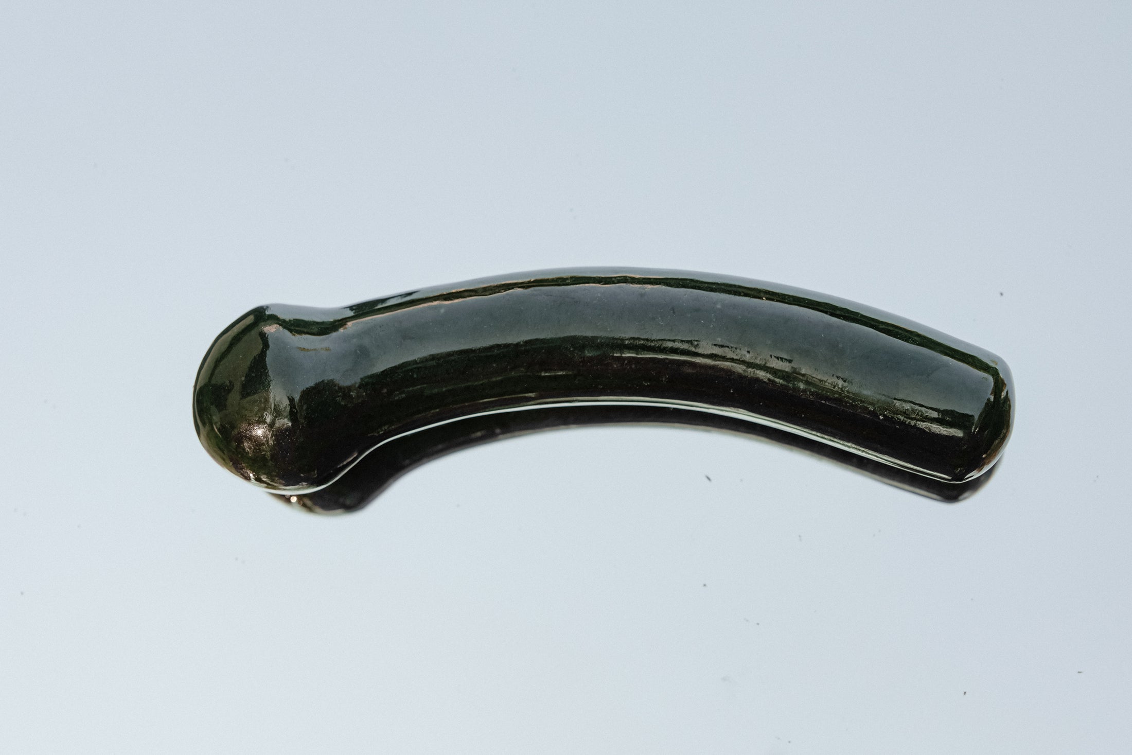 NEPHRITE JADE CURVED WAND