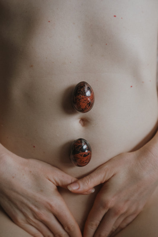 RED OBSIDIAN YONI EGG