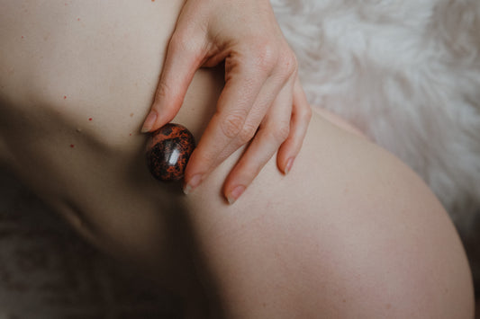 RED OBSIDIAN YONI EGG