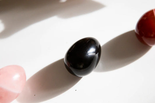 SALE | BLACK OBSIDIAN YONI EGG - GIA CERTIFIED