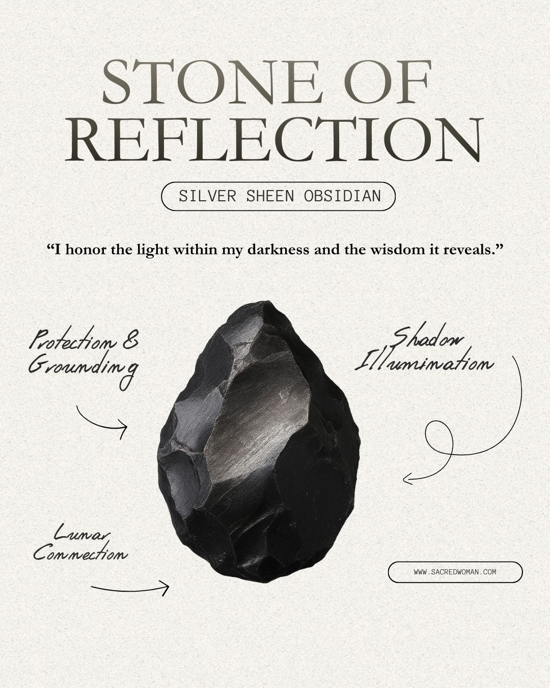 SILVER SHEEN OBSIDIAN TRADITIONAL WAND