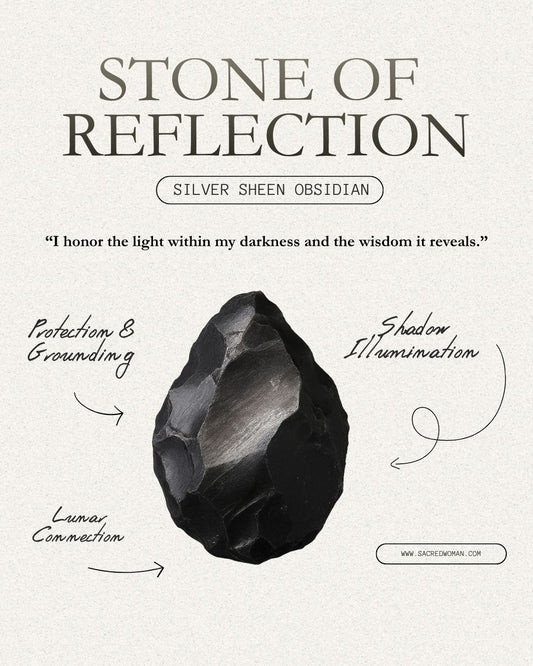 SILVER SHEEN OBSIDIAN TRADITIONAL WAND