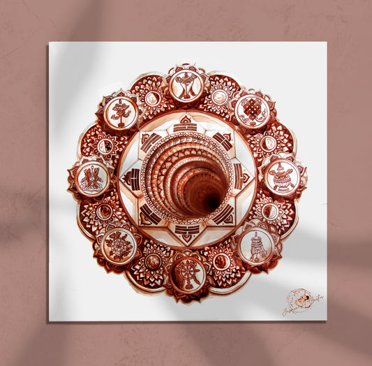 MOON ART | BLACK HOLE MANDALA