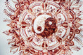 Load image into Gallery viewer, Decorative mandala with yin yang symbol in the center on a white background
